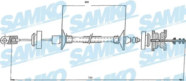 Cable Pull, clutch control (C0146C)
