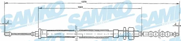 Cable Pull, parking brake (C0111B)