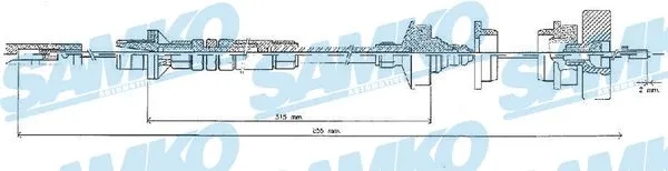 Cable Pull, clutch control (C0219C)