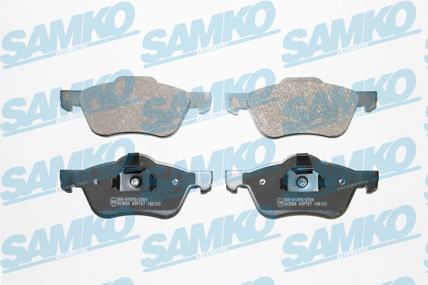 Brake Pad Set, disc brake (5SP707)
