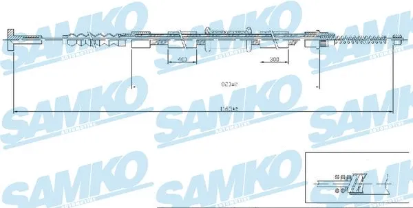 Cable Pull, parking brake (C0471B)