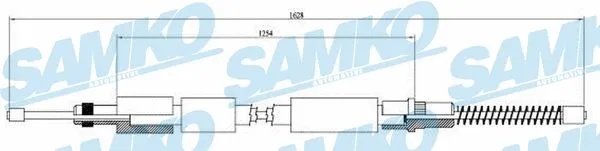 Cable Pull, parking brake (C0619B)