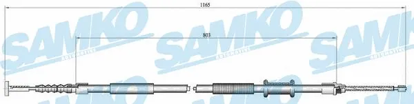 Cable Pull, parking brake (C0191B)