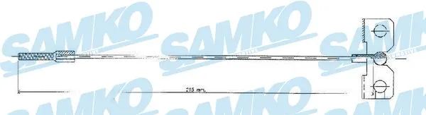 Cable Pull, parking brake (C0485B)