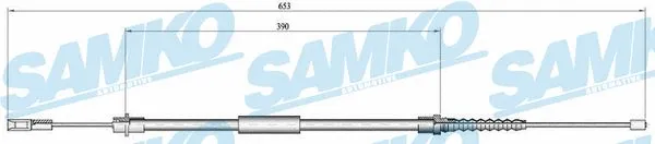 Cable Pull, parking brake (C0645B)
