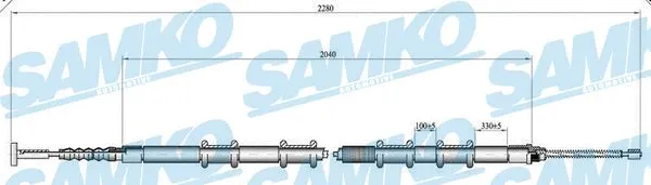 Cable Pull, parking brake (C0188B)