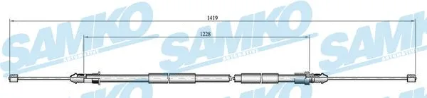 Cable Pull, parking brake (C0739B)