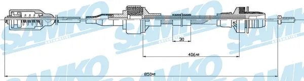 Cable Pull, clutch control (C0125C)