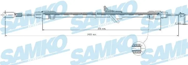 Cable Pull, parking brake (C0982B)
