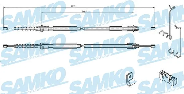 Cable Pull, parking brake (C0285B)