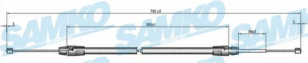 Cable Pull, parking brake (C0013B)