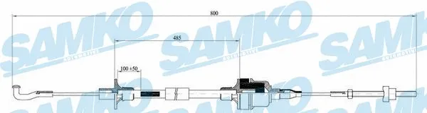 Cable Pull, clutch control (C0009C)