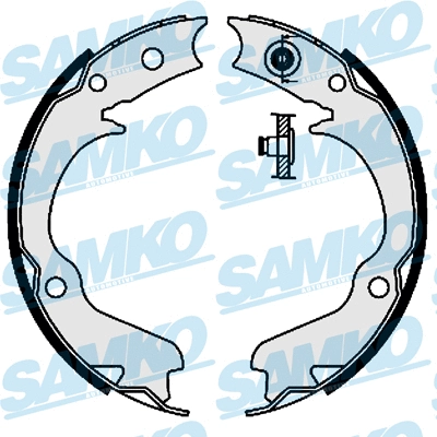 Brake Shoe Set, parking brake (88360)