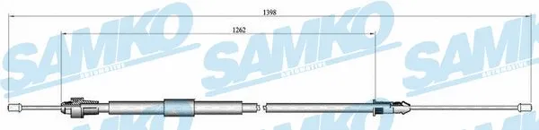 Cable Pull, parking brake (C0466B)