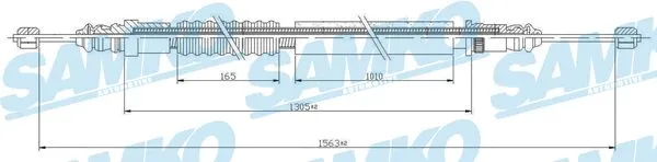 Cable Pull, parking brake (C1474B)