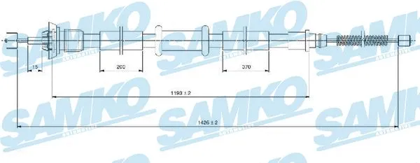 Cable Pull, parking brake (C1247B)