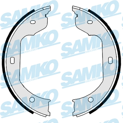Brake Shoe Set, parking brake (89110)