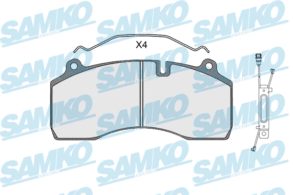 Brake Pad Set, disc brake (5SP1501A)
