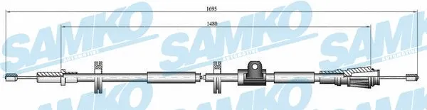 Cable Pull, parking brake (C0914B)