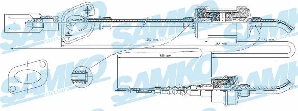 Cable Pull, clutch control (C0070C)