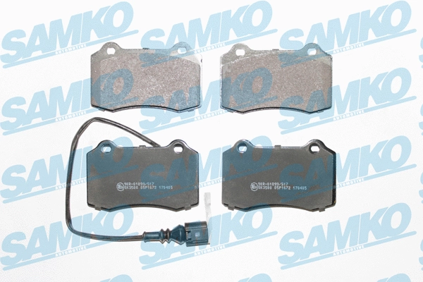 Brake Pad Set, disc brake (5SP1672)