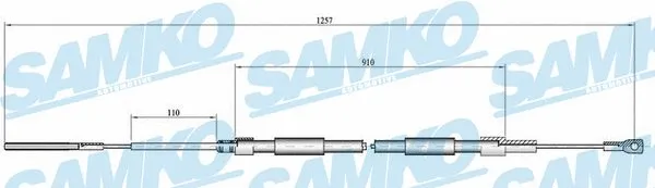 Cable Pull, parking brake (C0084B)