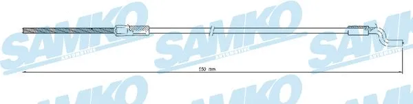 Cable Pull, parking brake (C0329B)