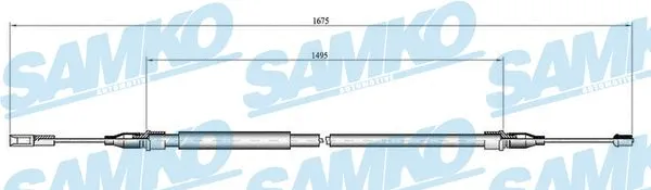 Cable Pull, parking brake (C0059B)