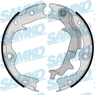 Brake Shoe Set, parking brake (81116)