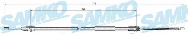 Cable Pull, parking brake (C0639B)