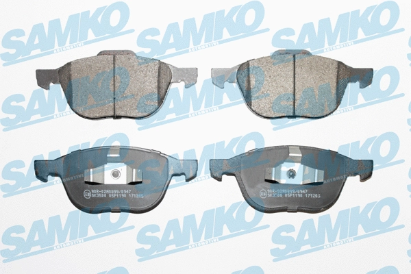 Brake Pad Set, disc brake (5SP1190)