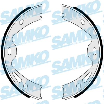 Brake Shoe Set, parking brake (81119)