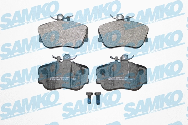 Brake Pad Set, disc brake (5SP492)