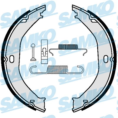 Brake Shoe Set, parking brake (89520K)