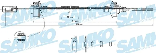Cable Pull, clutch control (C0150C)