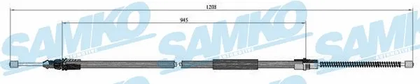 Cable Pull, parking brake (C0705B)