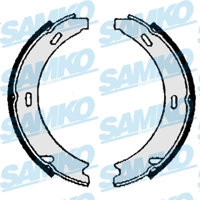 Brake Shoe Set, parking brake (86870)