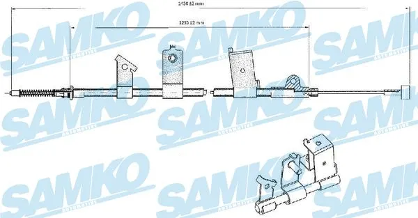 Cable Pull, parking brake (C0475B)