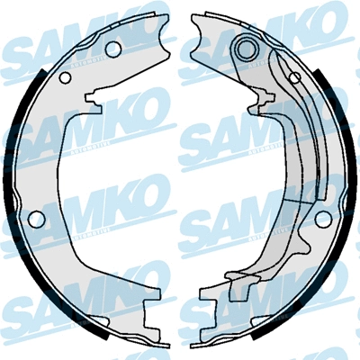 Brake Shoe Set, parking brake (81062)