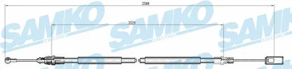 Cable Pull, parking brake (C0213B)