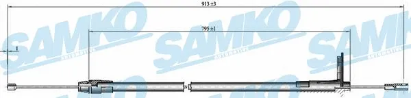 Cable Pull, parking brake (C0425B)