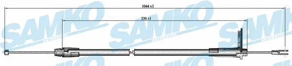Cable Pull, parking brake (C0415B)