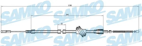 Cable Pull, parking brake (C0045B)