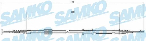 Cable Pull, parking brake (C0157B)