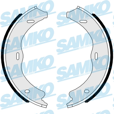 Brake Shoe Set, parking brake (81117)