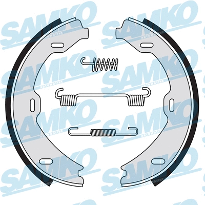 Brake Shoe Set, parking brake (88880)