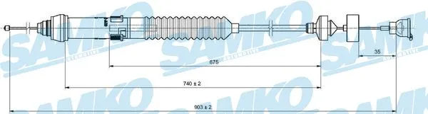 Cable Pull, clutch control (C0018C)
