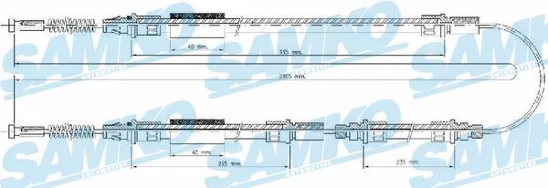Cable Pull, parking brake (C0277B)