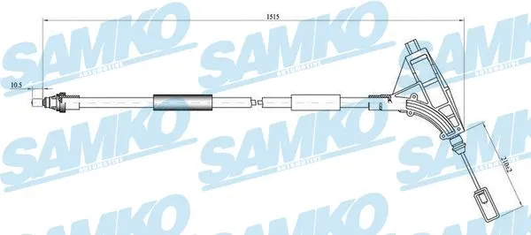 Cable Pull, parking brake (C0640B)