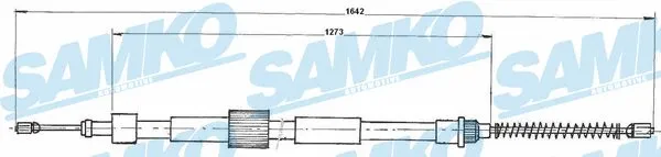 Cable Pull, parking brake (C0978B)
